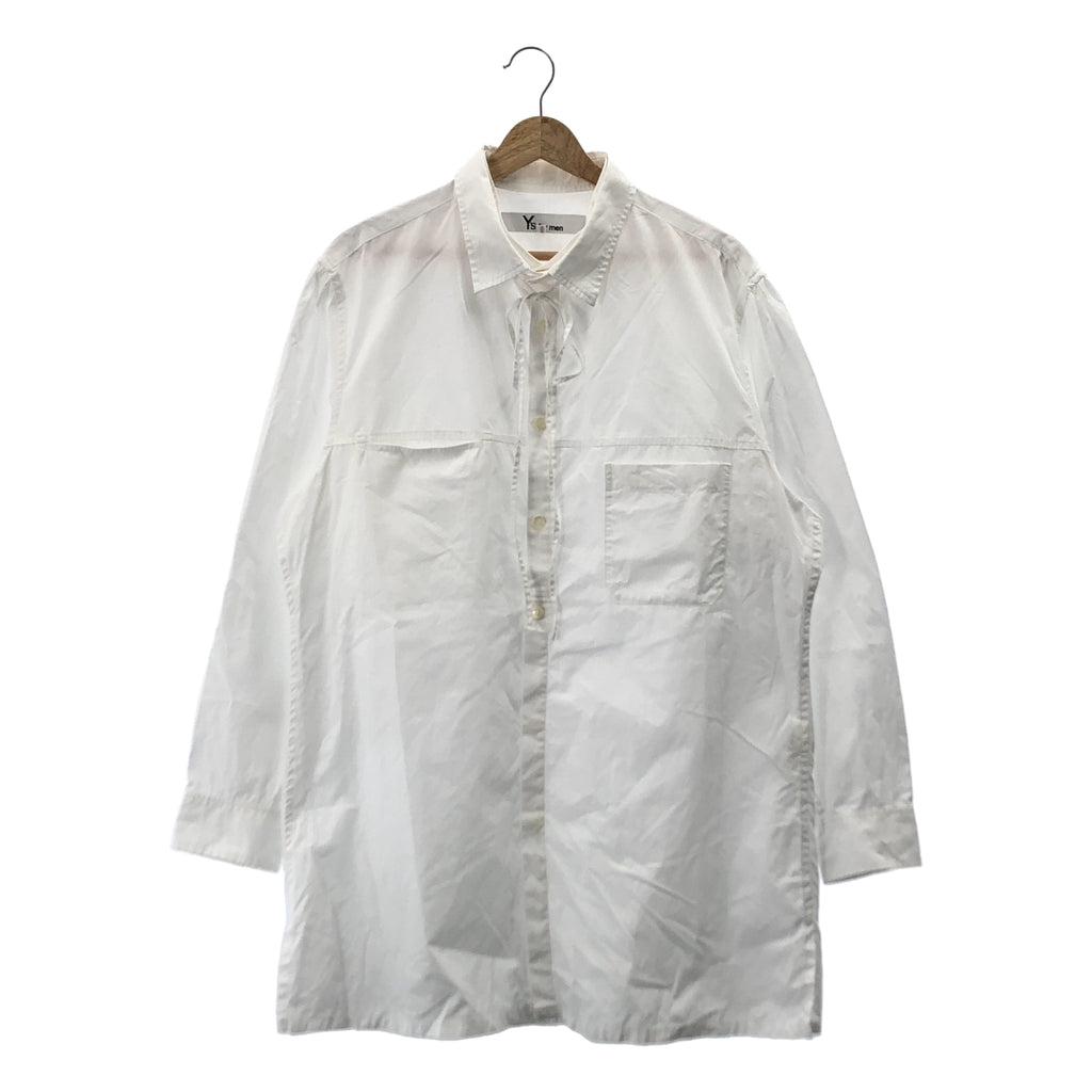 Y's 男裝 / 山本耀司 | 2023 秋冬系列 | 抽繩 PKB / 可拆式領長襯衫配領結 | 3 碼 | 男款