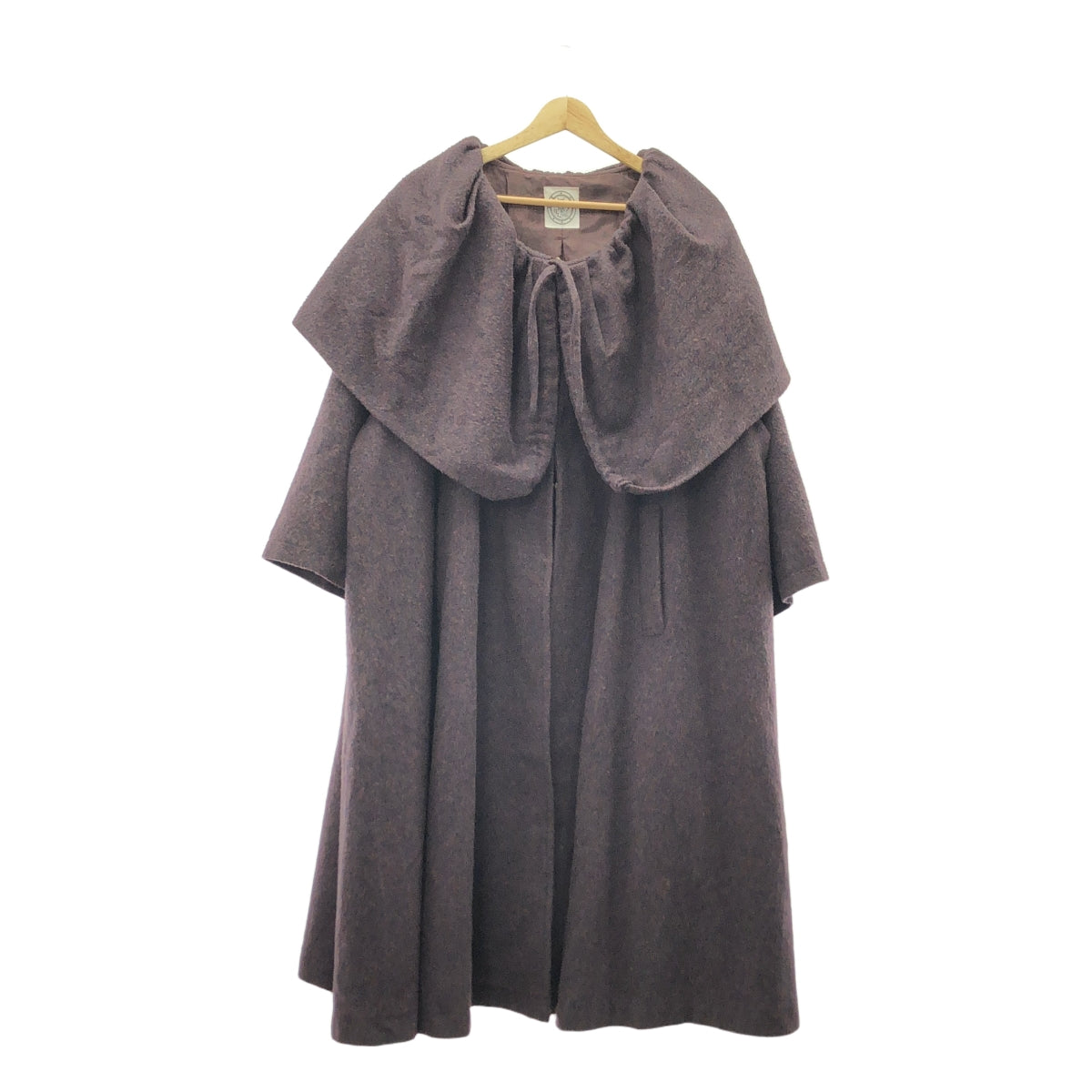 madder madder / マダマダ | ウール ビッグカラー ジップ コート / 総裏地 | ブラウン系 | レディース