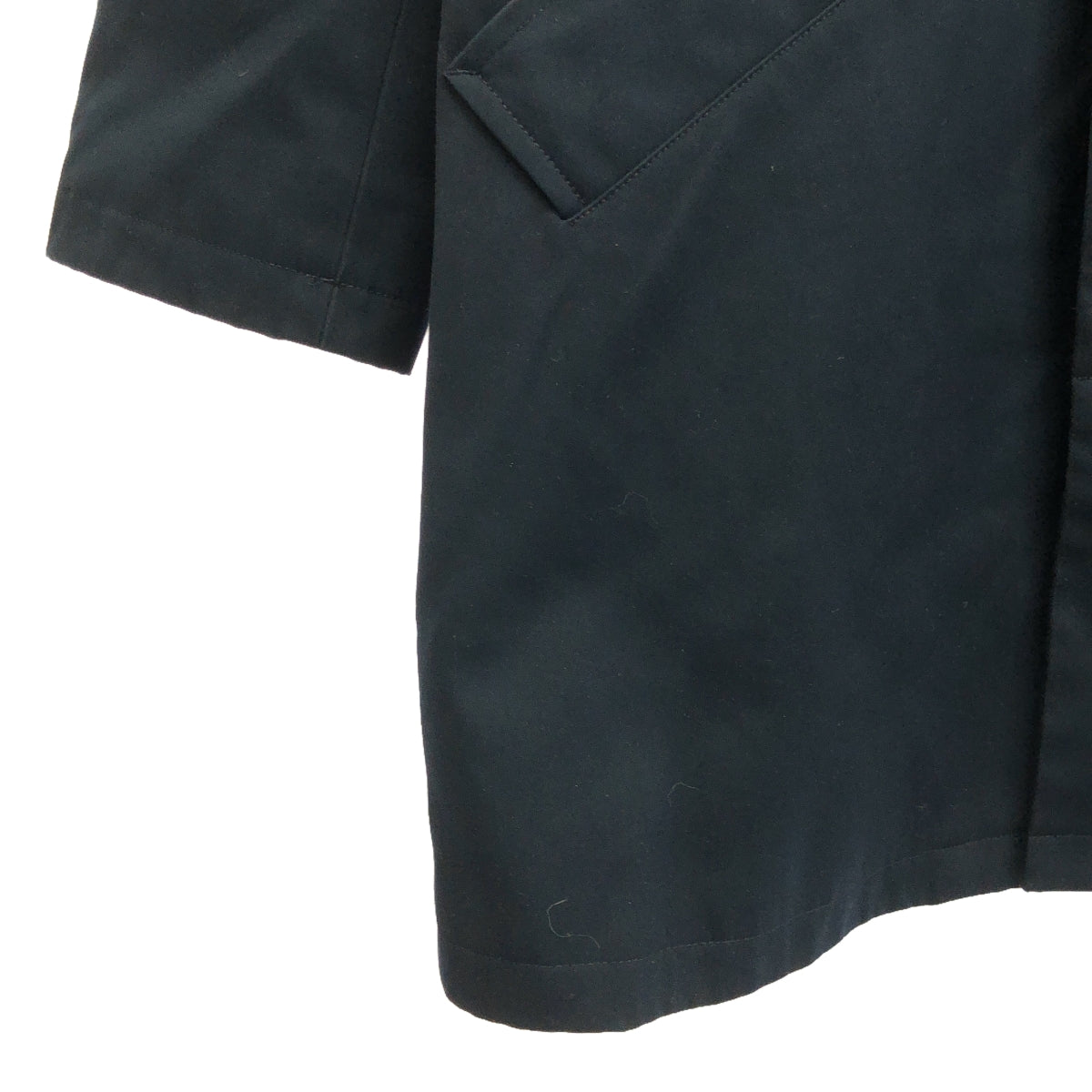 A.P.C. / アーペーセー | 中綿ライナー付き 比翼 ステンカラーコート | XS | ネイビー | メンズ