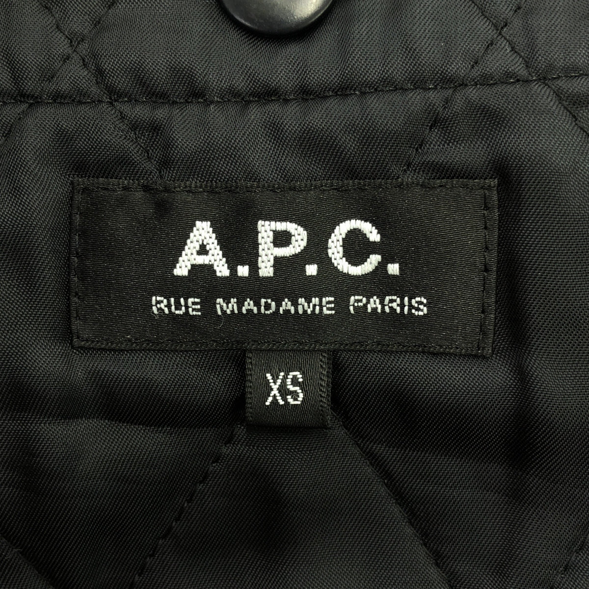 A.P.C. / アーペーセー | 中綿ライナー付き 比翼 ステンカラーコート | XS | ネイビー | メンズ