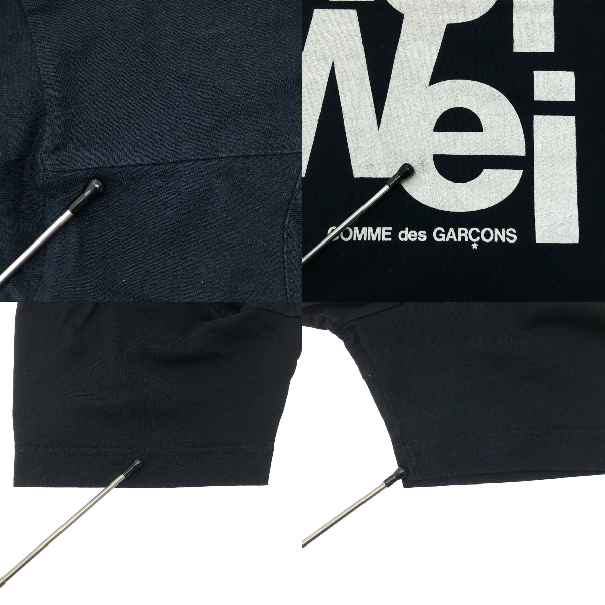 COMME des GARÇONS | 艾薇薇標誌印花圓領上衣 | S尺寸 | 黑色 | 女款