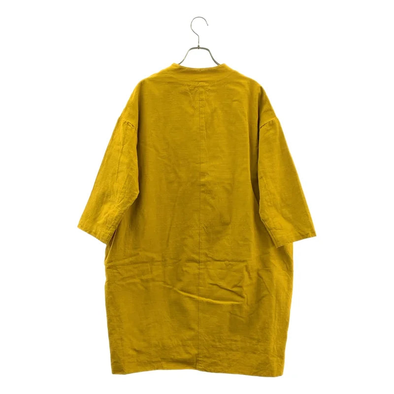 YAMMA / ヤンマ産業 | コットン マオカラー 会津木綿 コート | F | レディース