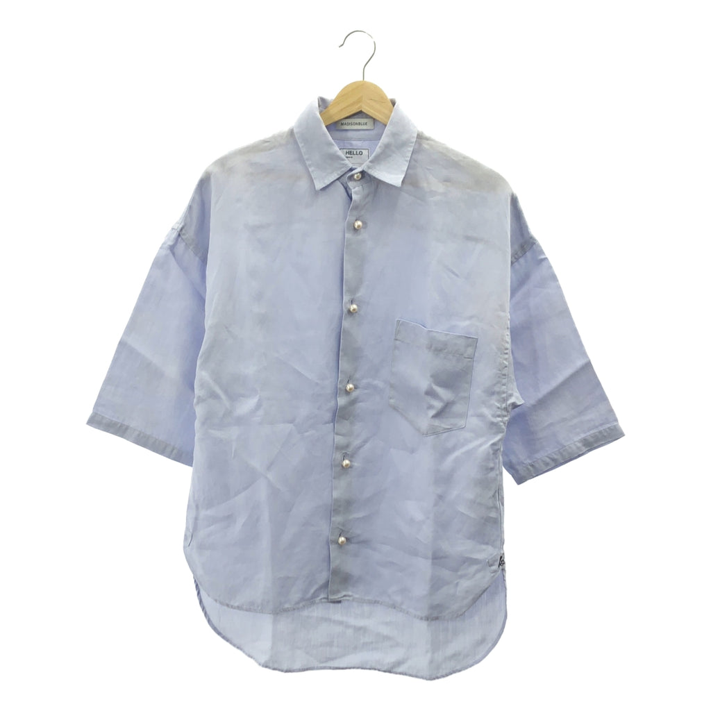 MADISON BLUE / 매디슨 블루 | martinique 별주 J.BRADLY 린넨 펄 버튼 셔츠 | 00 |