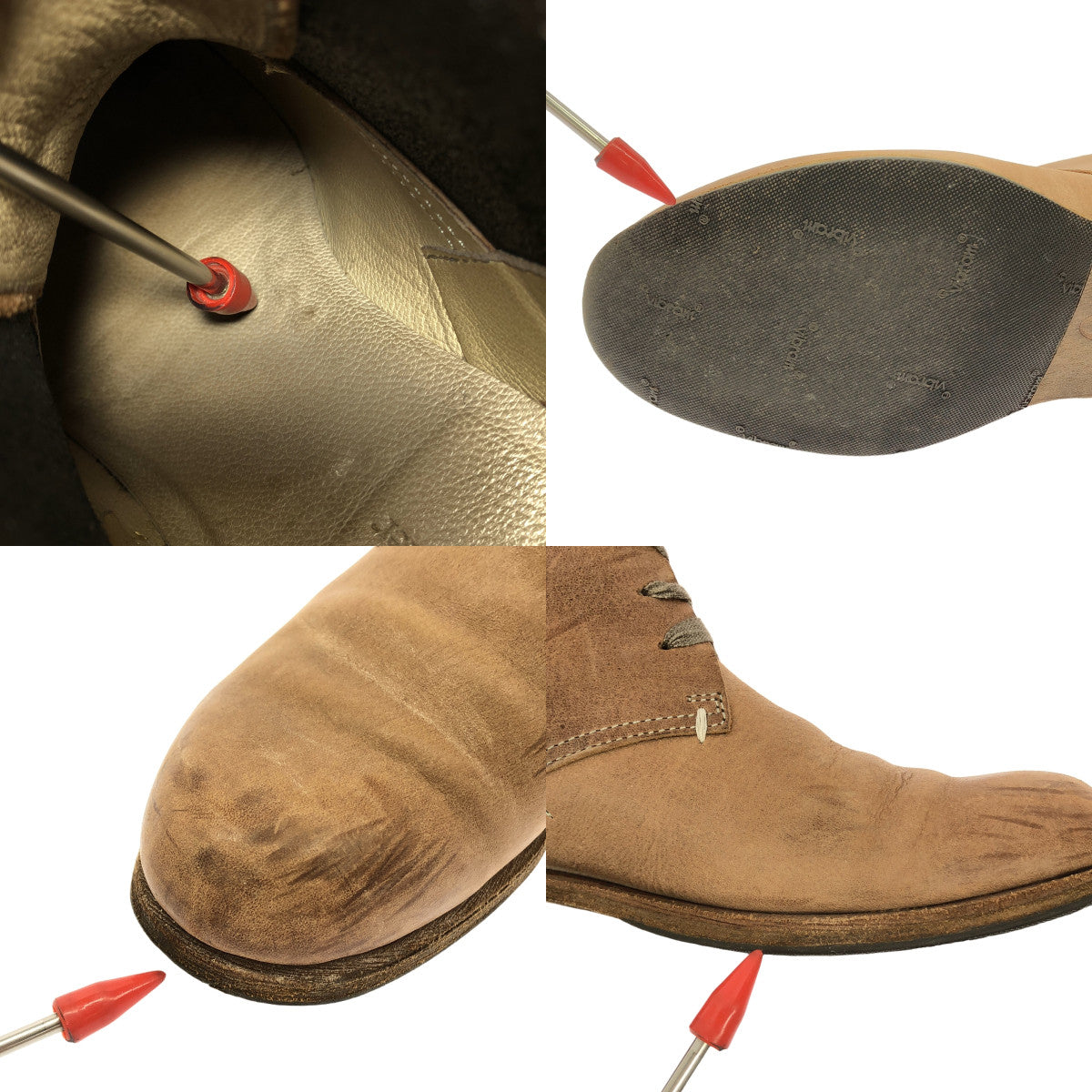 foot the coacher / フットザコーチャー | レザー チャッカブーツ | 6 | ブラウン | レディース