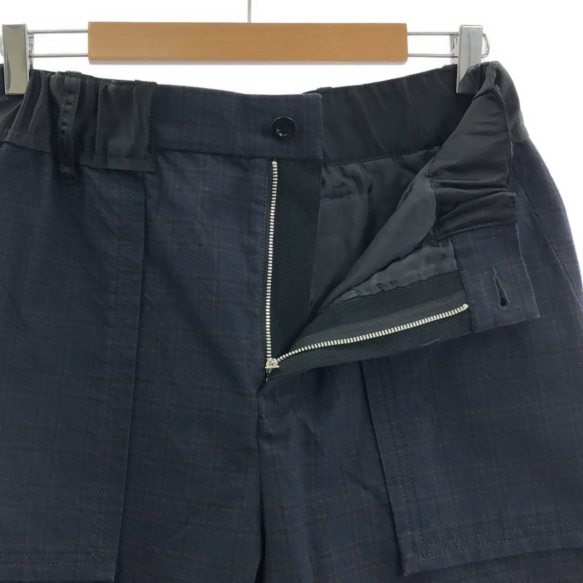 sacai / Sacai | 格紋九分褲 | 1 | 海軍藍 | 男款