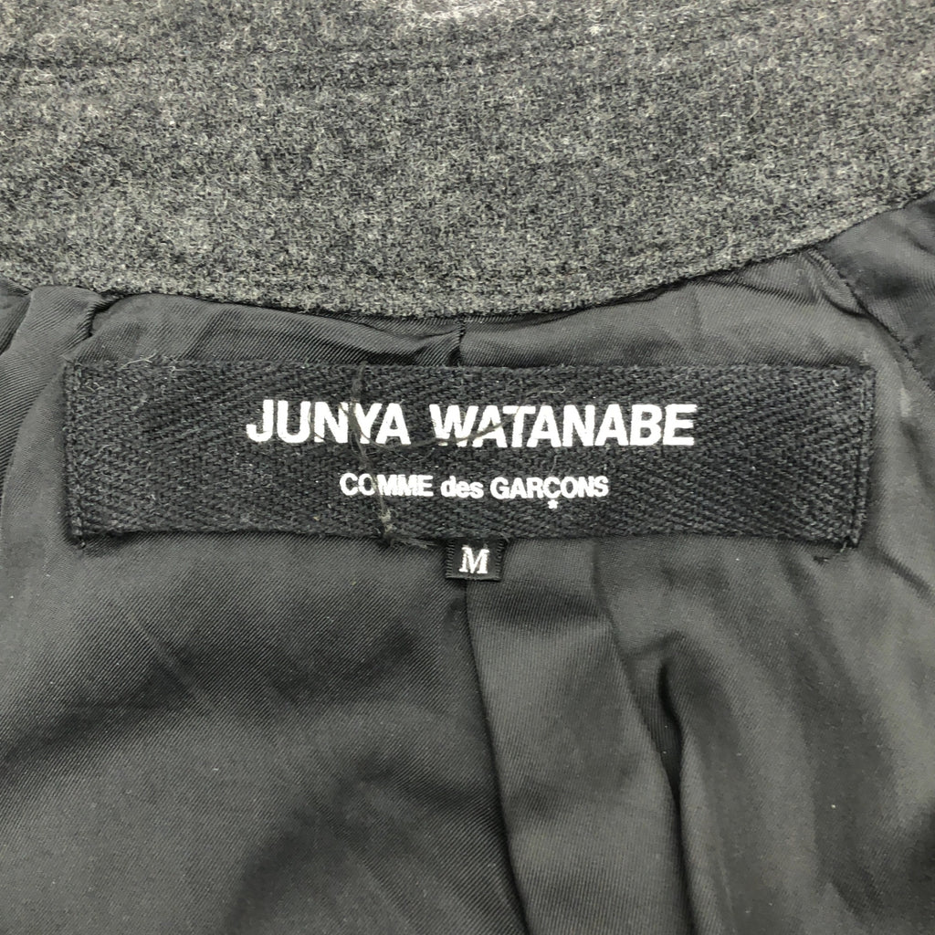 JUNYA WATANABE COMME des GARCONS / ジュンヤワタナベ | 2003AW | 縮絨加工 ウール カットオフ トレンチコート | M | レディース