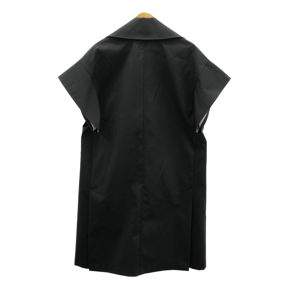 【美品】  COLUMN / コラム | 2023SS | ボンディングジレ ショートスリーブコート | 38 | ブラック | レディース