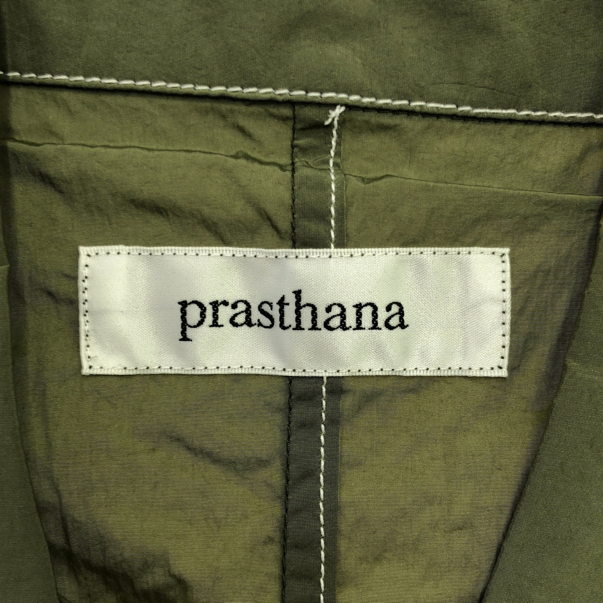 [New] prasthana / Prasthana | East Wind Work Shirt Short Sleeve Shirt | M | Khaki | Men's