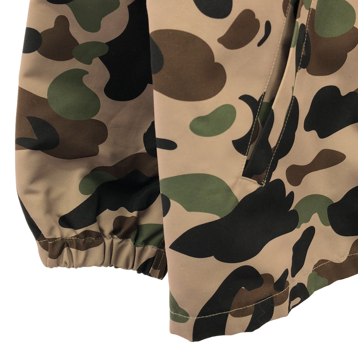 A.P.C. / アーペーセー | ×A BATHING APE CAMO COACH JACKET カモフラージュ コーチジャケット | L | ブラウン/カーキ | メンズ