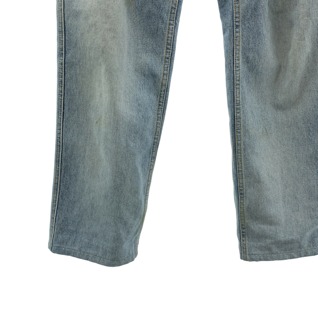 HELMUT LANG / 헬무트랑 | 본인기 데미지 가공 로고 도넛 버튼 데님 팬츠 |