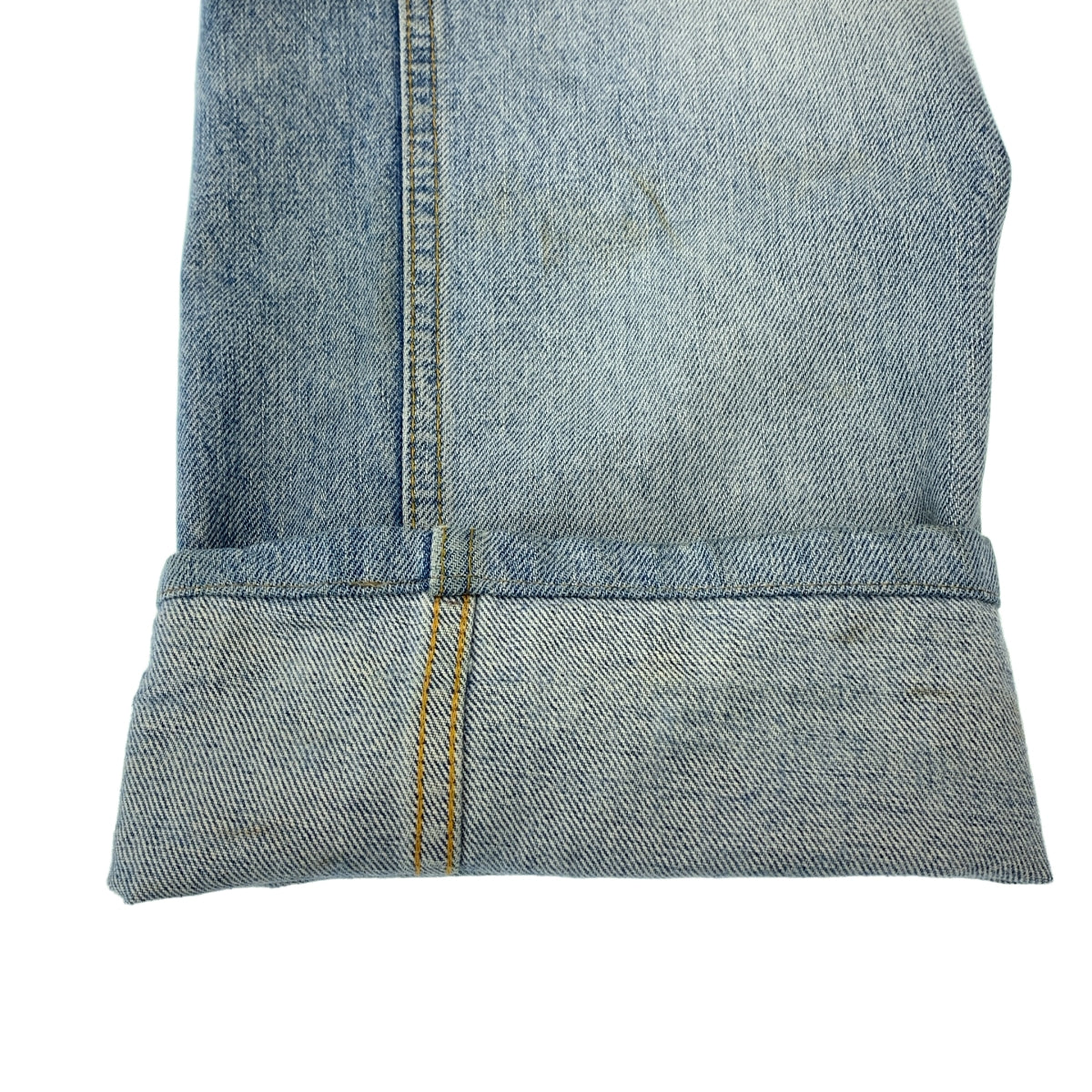 HELMUT LANG / 헬무트랑 | 본인기 데미지 가공 로고 도넛 버튼 데님 팬츠 |