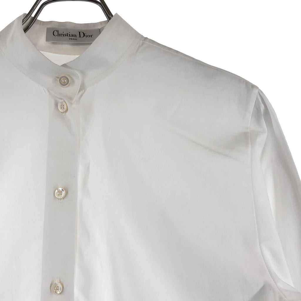 Christian Dior / 기독교 디올 | Bee 자수 코튼 밴드 컬러 롱 셔츠 | 34 |