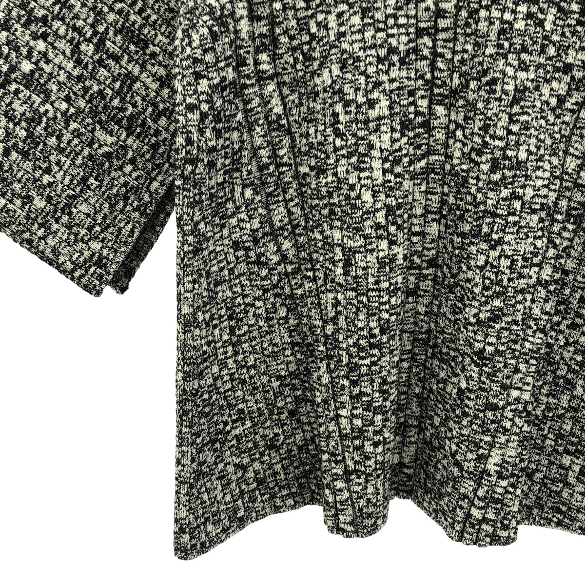 【미품】 STELLA McCARTNEY / 스텔라 맥카트니 | Mouline Rib Knit / 슬릿 슬리브 리브 탑 니트 | XXS | 회색 | 여성