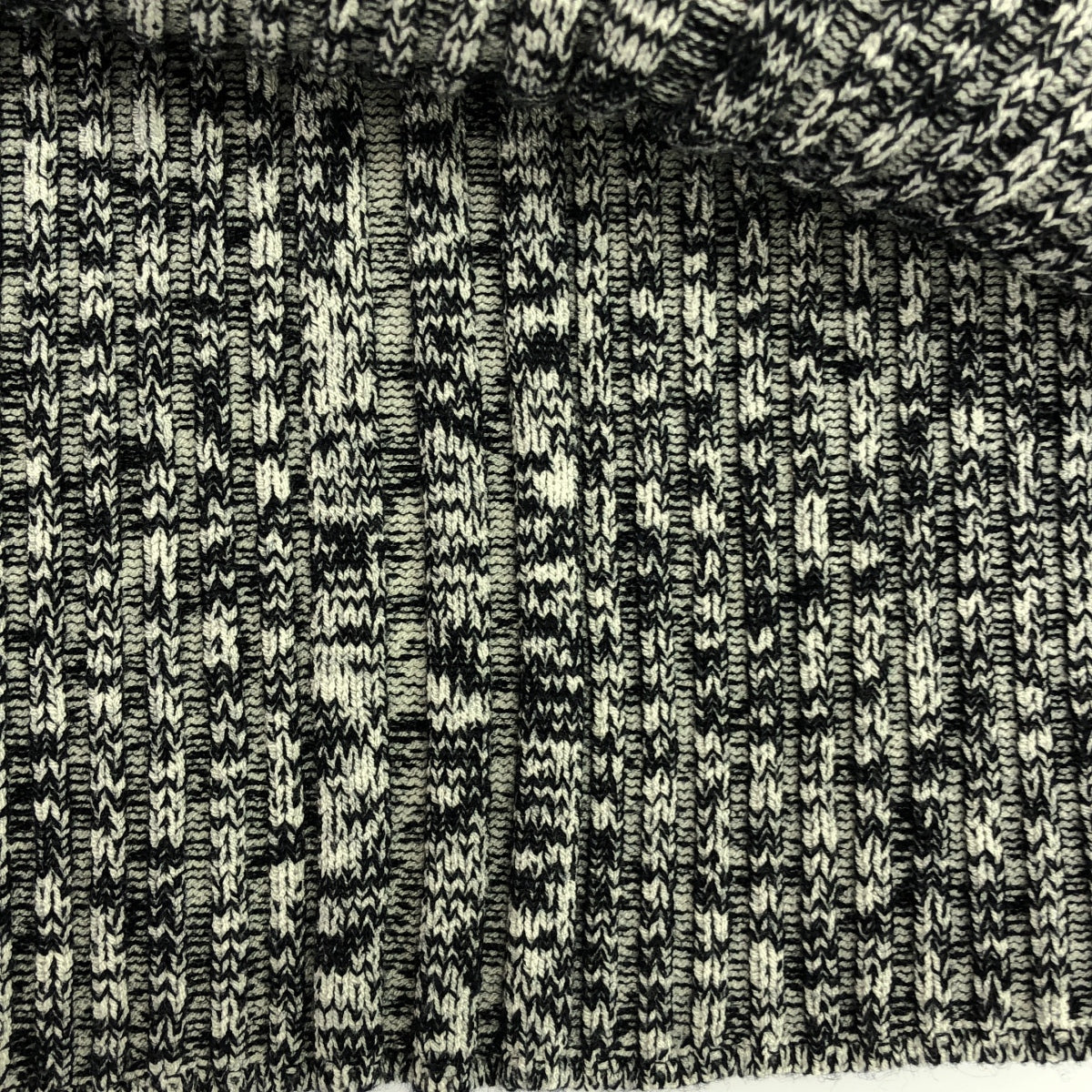 【美品】  STELLA McCARTNEY / ステラマッカートニー | Mouline Rib Knit  / スリットスリーブ リブトップ ニット | XXS | グレー | レディース