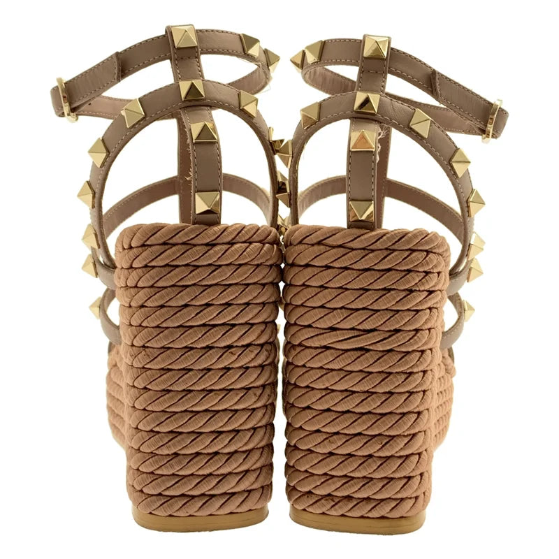 VALENTINO GARAVANI / ヴァレンティノガラヴァーニ | ロックスタッズ ウェッジソール サンダル | 37 | レディース