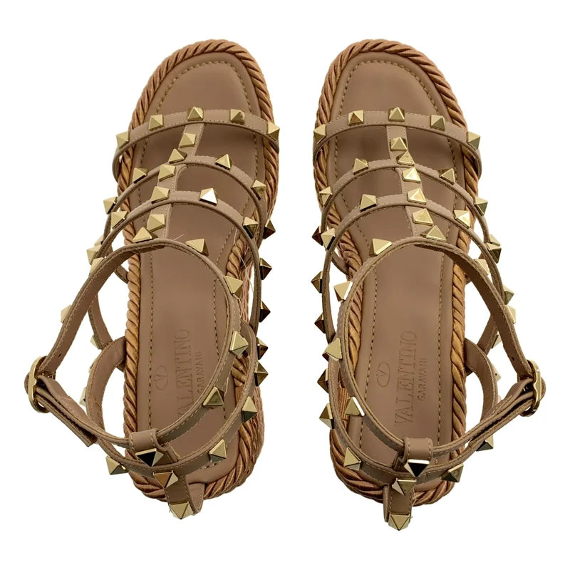 VALENTINO GARAVANI / ヴァレンティノガラヴァーニ | ロックスタッズ ウェッジソール サンダル | 37 | レディース