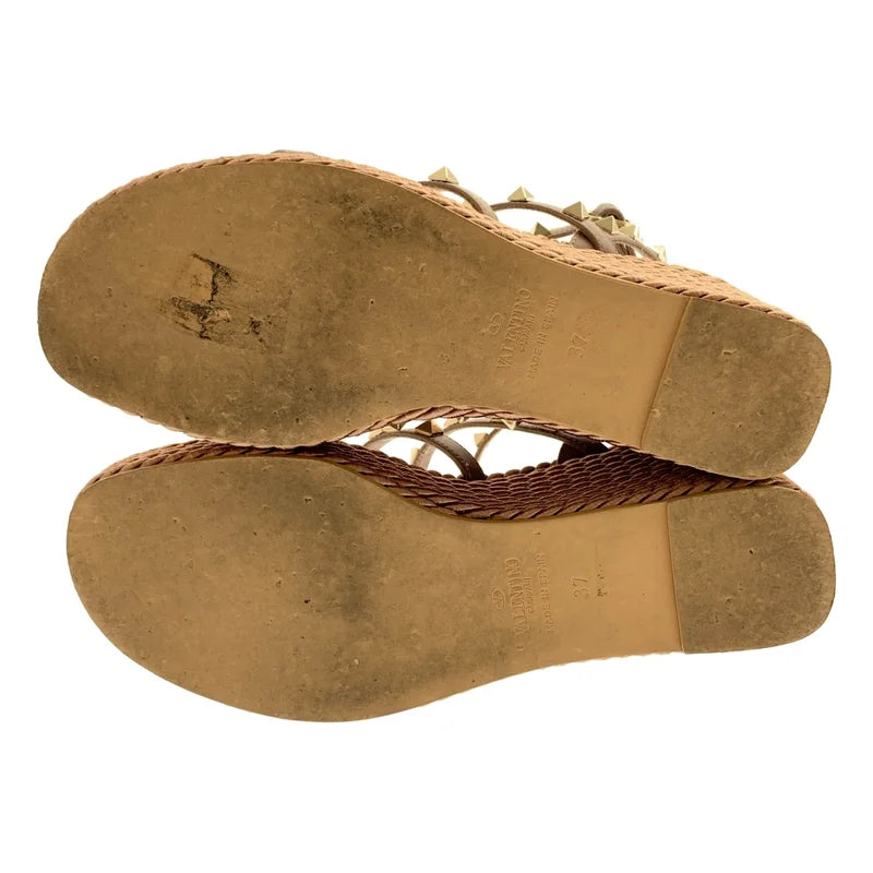 VALENTINO GARAVANI / ヴァレンティノガラヴァーニ | ロックスタッズ ウェッジソール サンダル | 37 | レディース