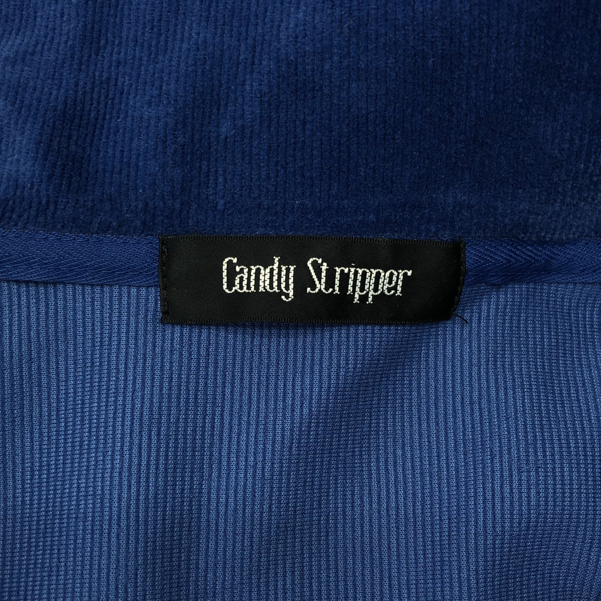 【美品】  Candy Stripper / キャンディストリッパー | コーデュロイ セーラーカラー フリル ワンピース | 2 | ブルー | レディース