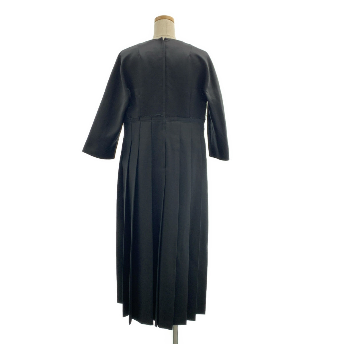 [狀況極佳] COMME des GARCONS | 聚酯後拉鍊洋裝 | 黑色 | 女款