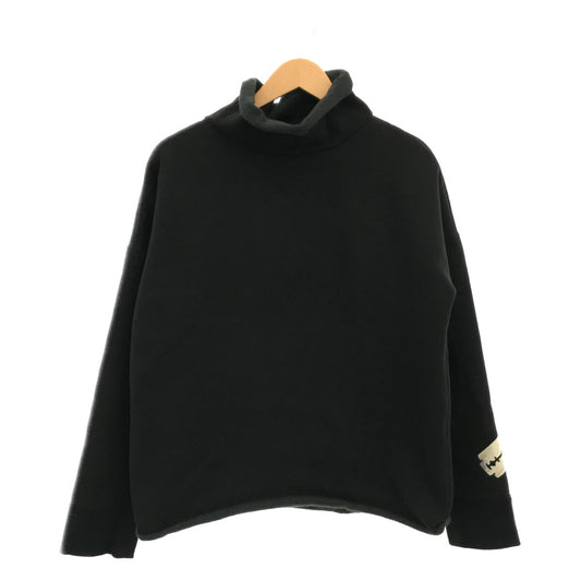 UNDER COVER | 2020AW | T/C reverse big turtleneck sweatshirt pullover | 1 | Black | Women's