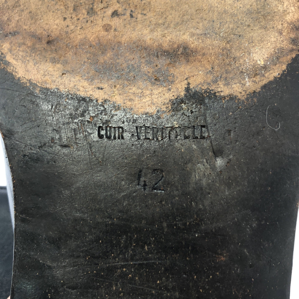 Jean-Baptiste Rautureau / 잠바티 스투루투로우 | 펀칭 가죽 스퀘어 투 부츠 | 42 | 남성