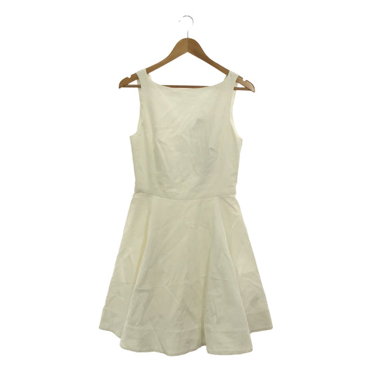 POLO RALPH LAUREN | Back Zip Tuck Flare Sleeveless Dress | Size 4 | White | Women's