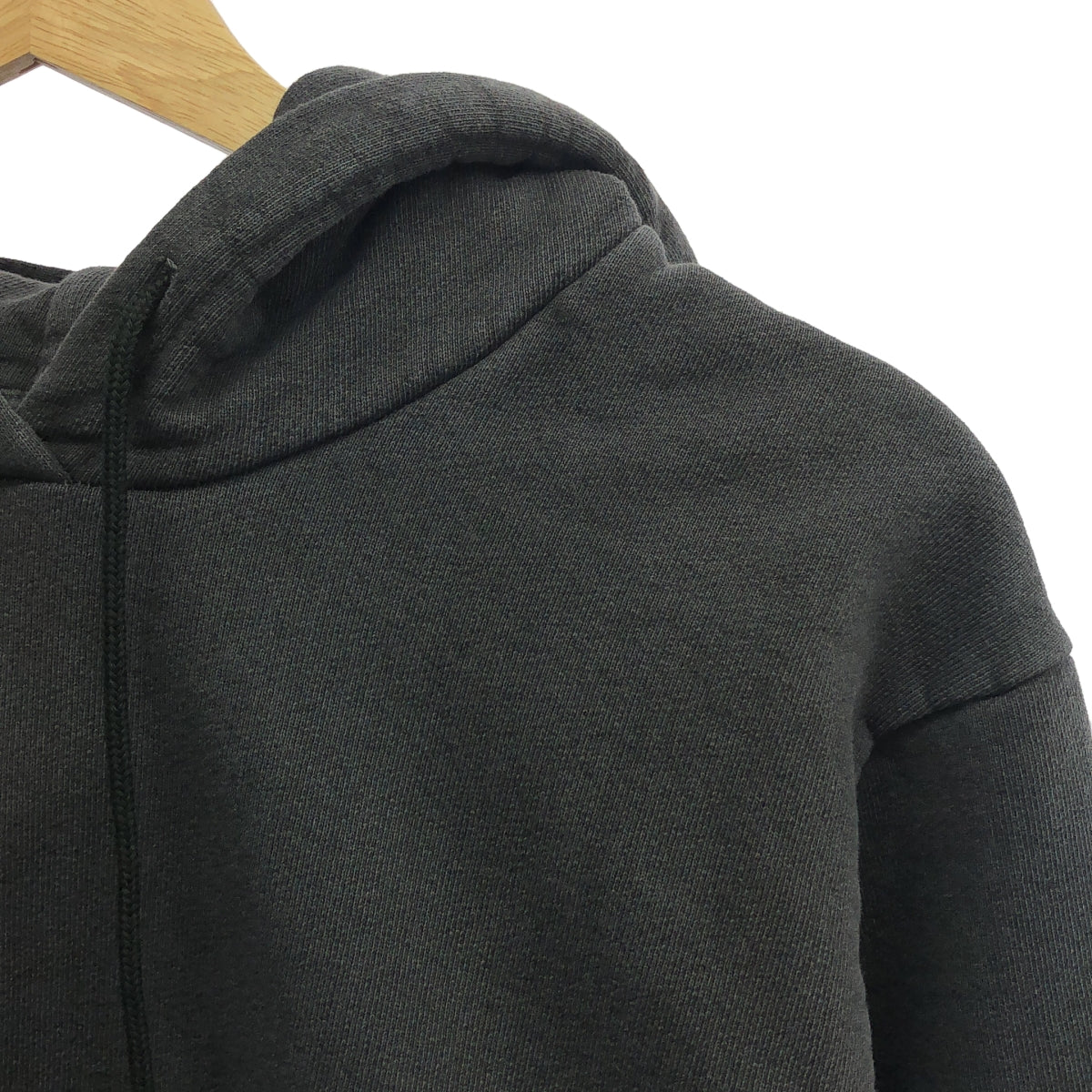 plllllleeeasse / Please | Product dyed logo sweatshirt hoodie | M | Charcoal gray | Men's