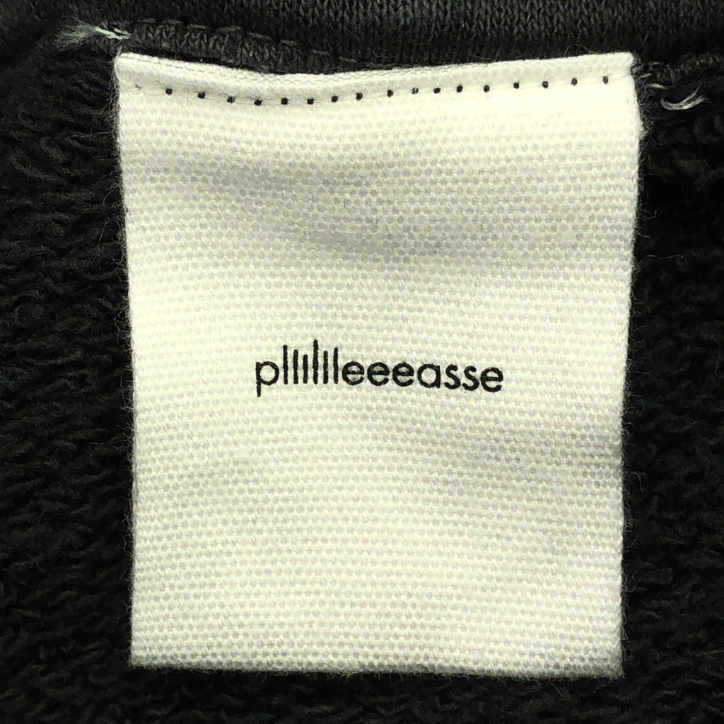 plllllleeeasse / 請|產品染色標誌運動衫連帽衫| M |炭灰色 |男士