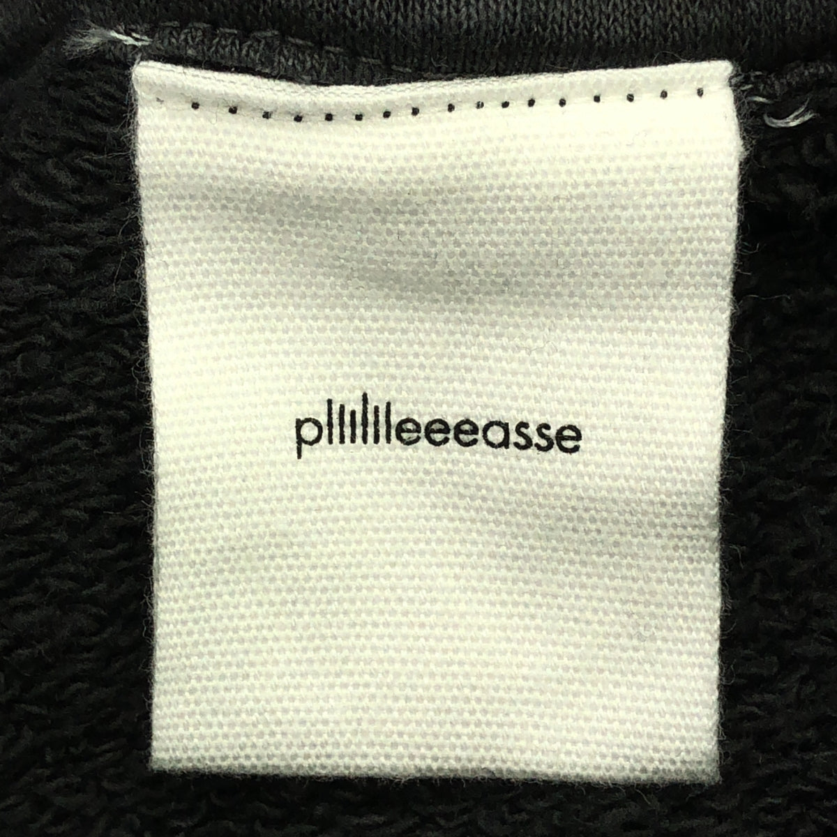 plllllleeeasse / Please | Product dyed logo sweatshirt hoodie | M | Charcoal gray | Men's