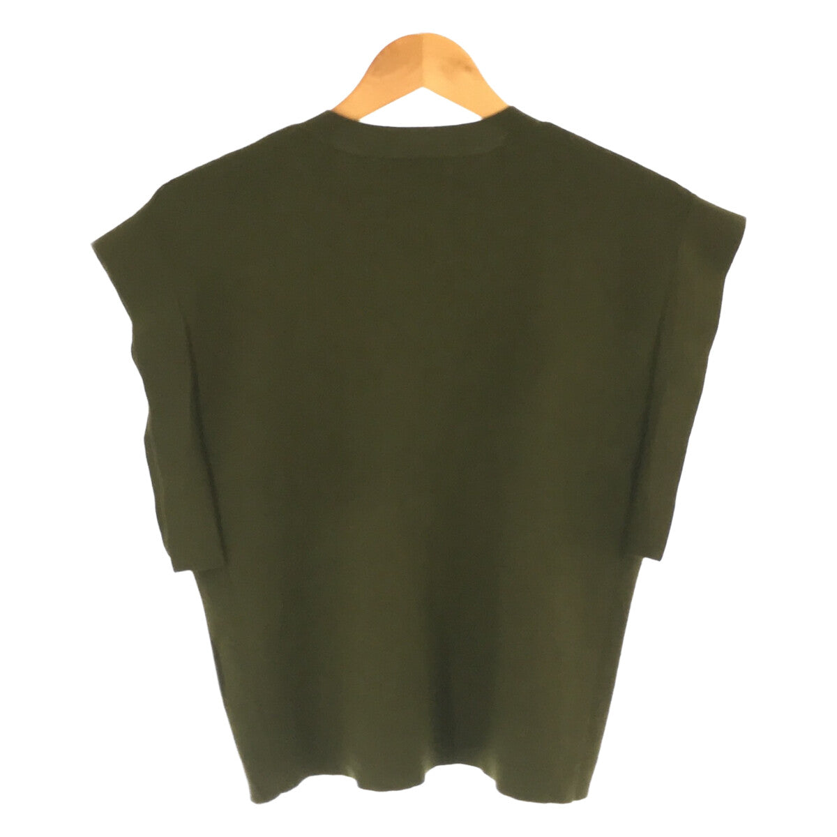 [New] LE PHIL | 2020SS | Rayon crew neck knit vest | 1 | Olive | Women's