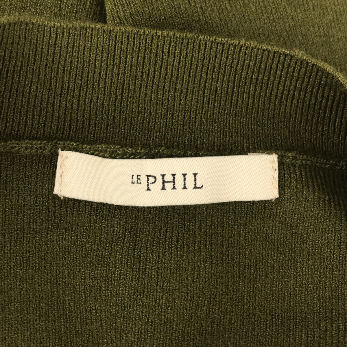 [New] LE PHIL | 2020SS | Rayon crew neck knit vest | 1 | Olive | Women's