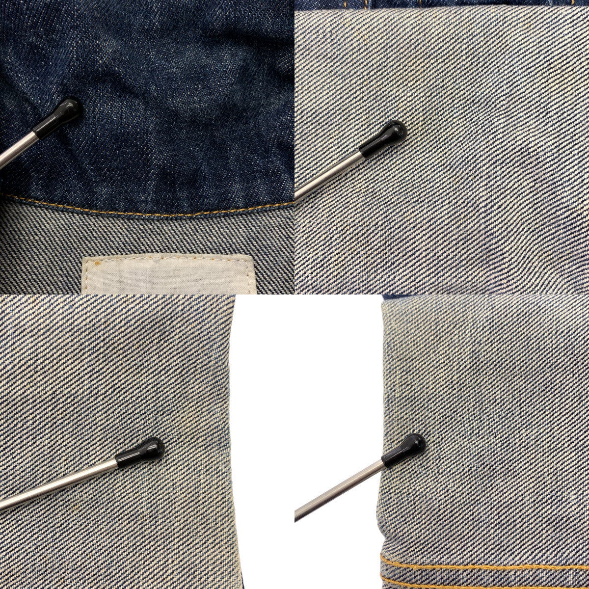 HELMUT LANG / ヘルムートラング | 本人期 CLASSIC DENIM 袖折り返しデニム ジャケット | 40 | インディゴ | レディース