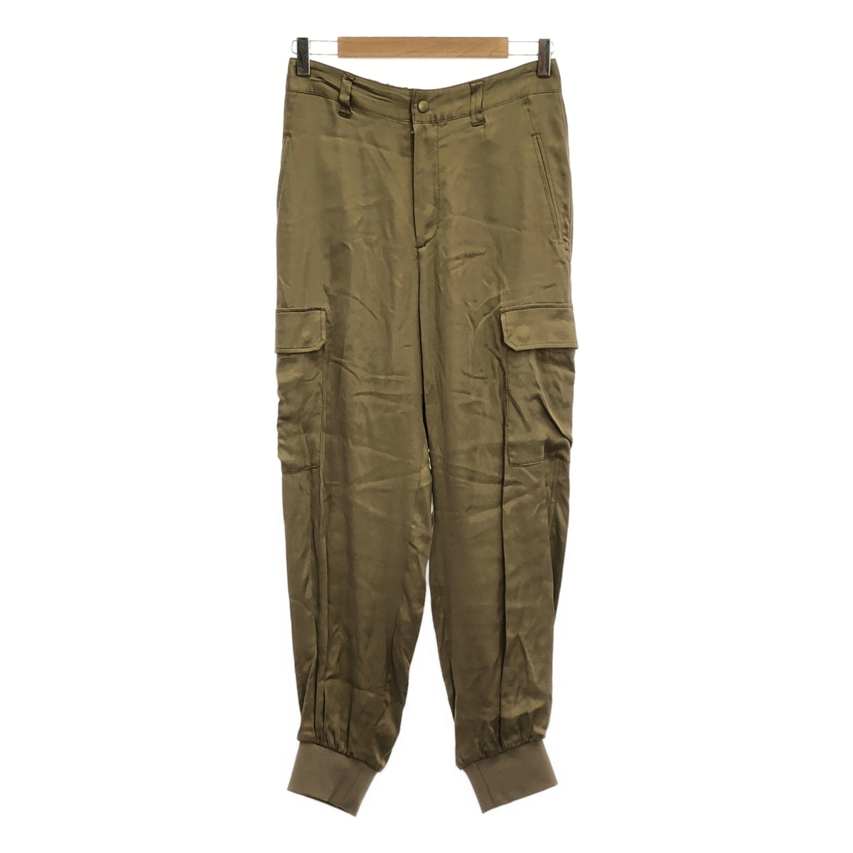 L'Appartement | Fibril Satin Cargo Pants | Size 38 | Women's