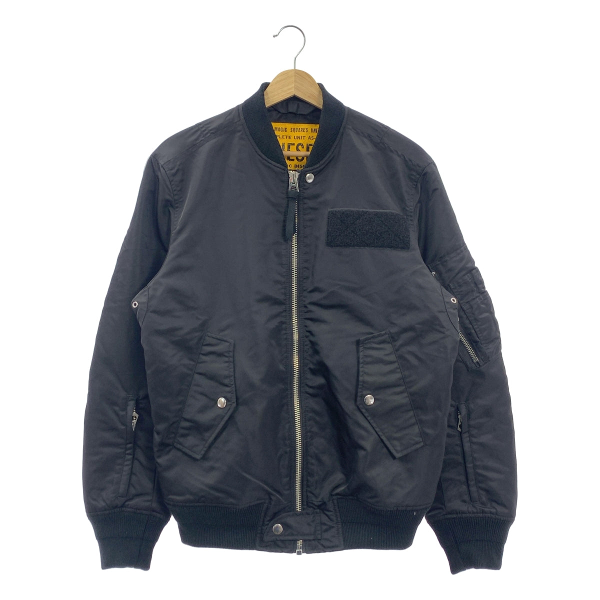 DIESEL J-TANKER 尼龍飛行員夾克 | S 碼 | 黑色 | 男款