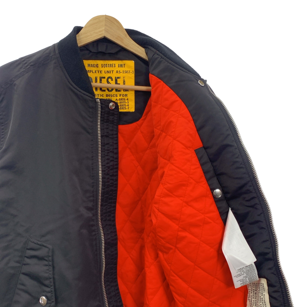 DIESEL J-TANKER 尼龍飛行員夾克 | S 碼 | 黑色 | 男款