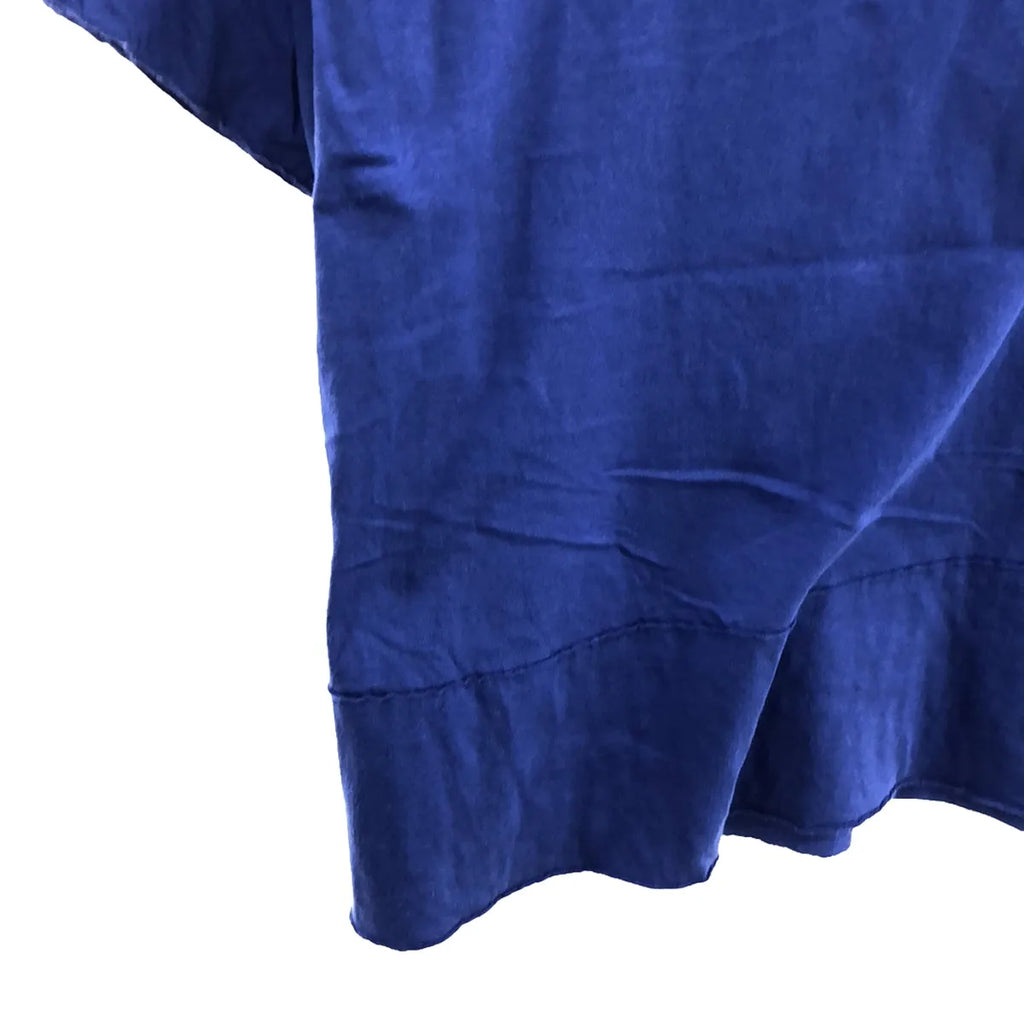 Drawer / 드로어 | 보트 넥 오버사이즈 플레어 실루엣 컷소우 T셔츠 | 1 | 블루 | 여성