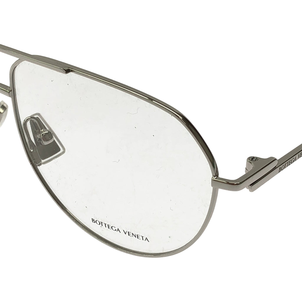 【미품】 BOTTEGA VENETA / 보테가 베네타 | 2025SS | BV1302O 002 TEARDROP FLAME 더블 브리지 메탈 프레임 선글라스 | 57□15-145 | 실버 / 클리어