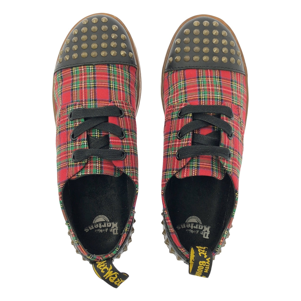 Dr.Martens / ドクターマーチン | タータンチェック スタッズ レースアップ シューズ | UK3 | レディース