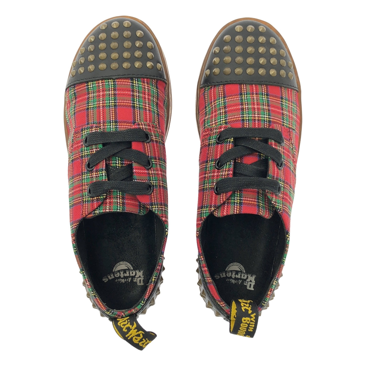 Dr.Martens / ドクターマーチン | タータンチェック スタッズ レースアップ シューズ | UK3 | レディース
