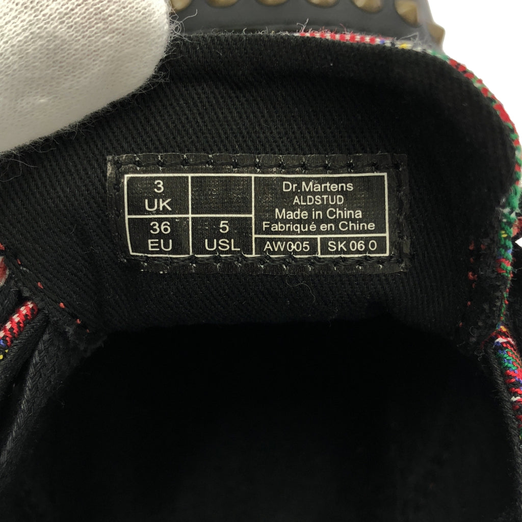 Dr.Martens / ドクターマーチン | タータンチェック スタッズ レースアップ シューズ | UK3 | レディース