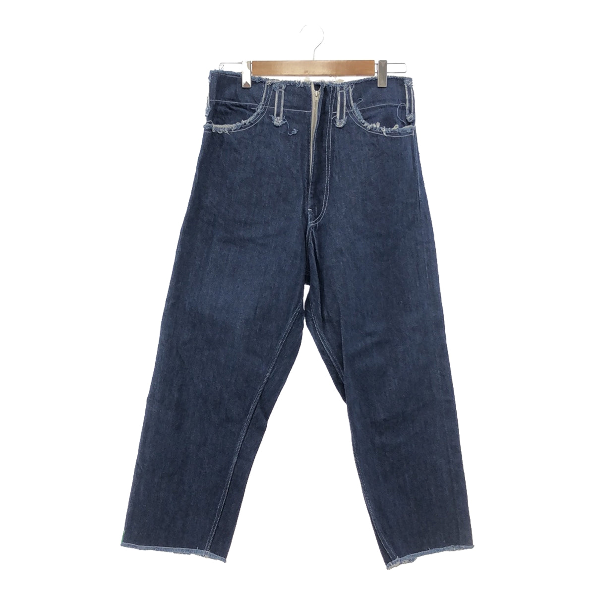 CAMIEL FORTGENS / 카미엘 포트 헨스 | 2023SS | NORMAL JEANS SELVEDGE DENIM 컷오프 세르빗치 데님 팬츠 | XS | 인디고 | 남성