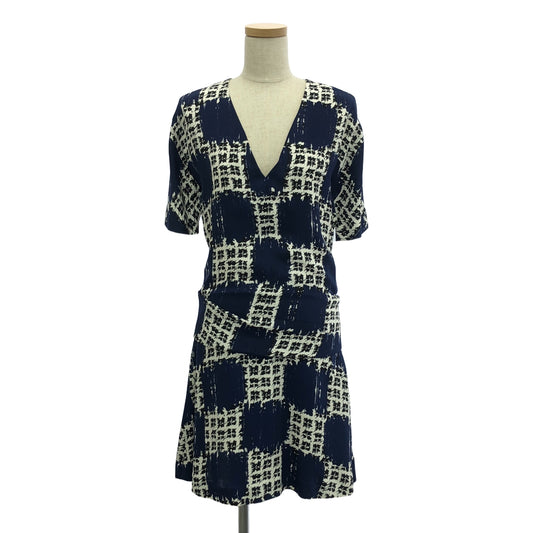 BALENCIAGA / Balenciaga | 100% silk / Silk all-over print back zip dress one-piece | 36 | Women's