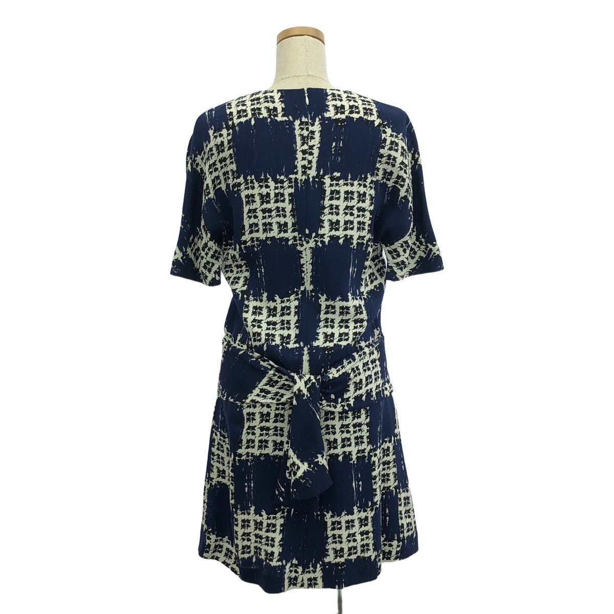 BALENCIAGA / Balenciaga | 100% silk / Silk all-over print back zip dress one-piece | 36 | Women's