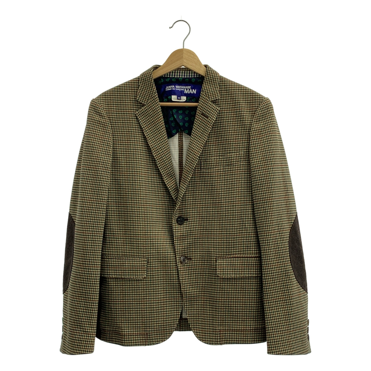 JUNYAWATANABE COMMEdesGARCONS MAN / ジュンヤワタナベマン | 2010SS | ポリエステル エルボーパッチ 2B テーラードジャケット | XS | メンズ