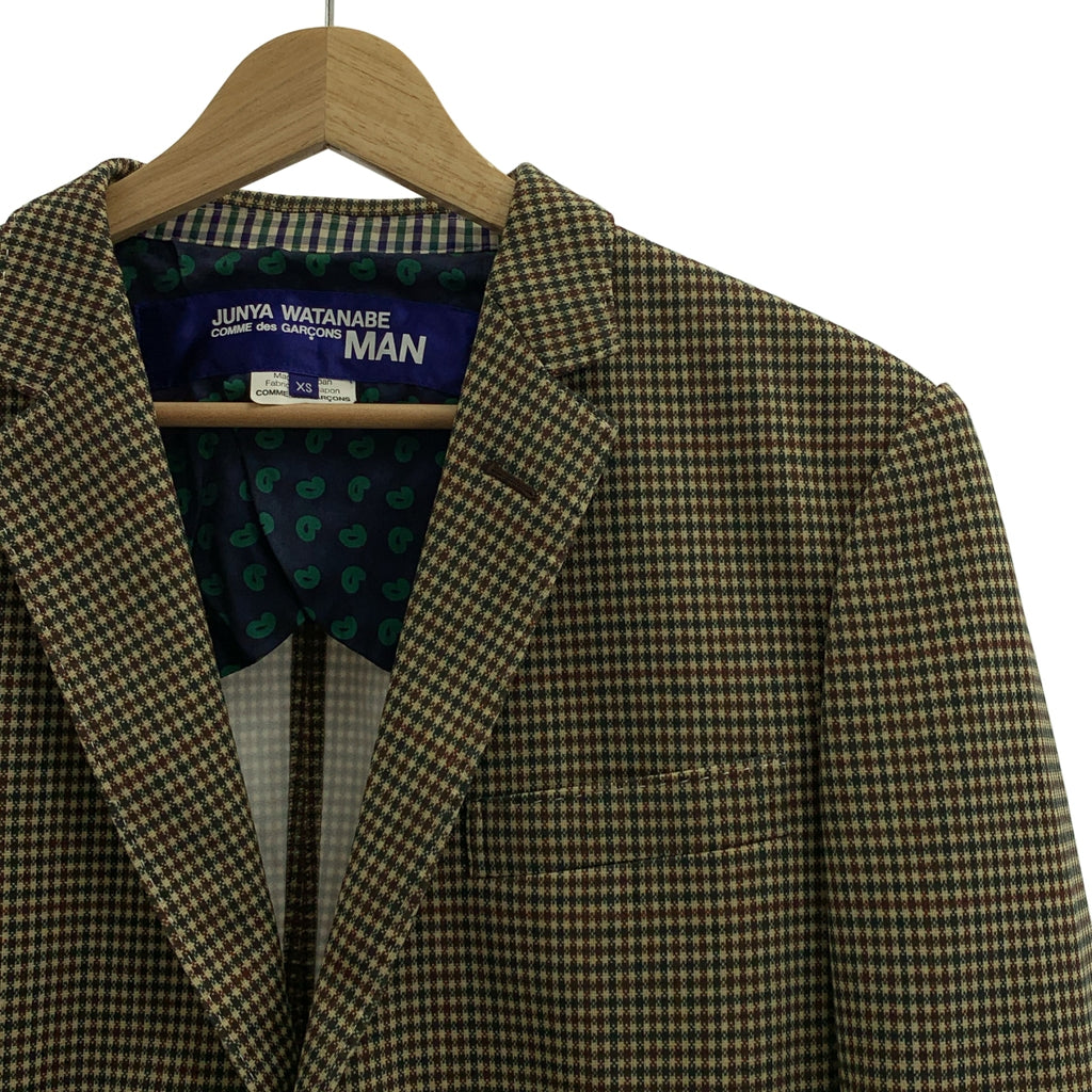 JUNYAWATANABE COMMEdesGARCONS MAN / ジュンヤワタナベマン | 2010SS | ポリエステル エルボーパッチ 2B テーラードジャケット | XS | メンズ