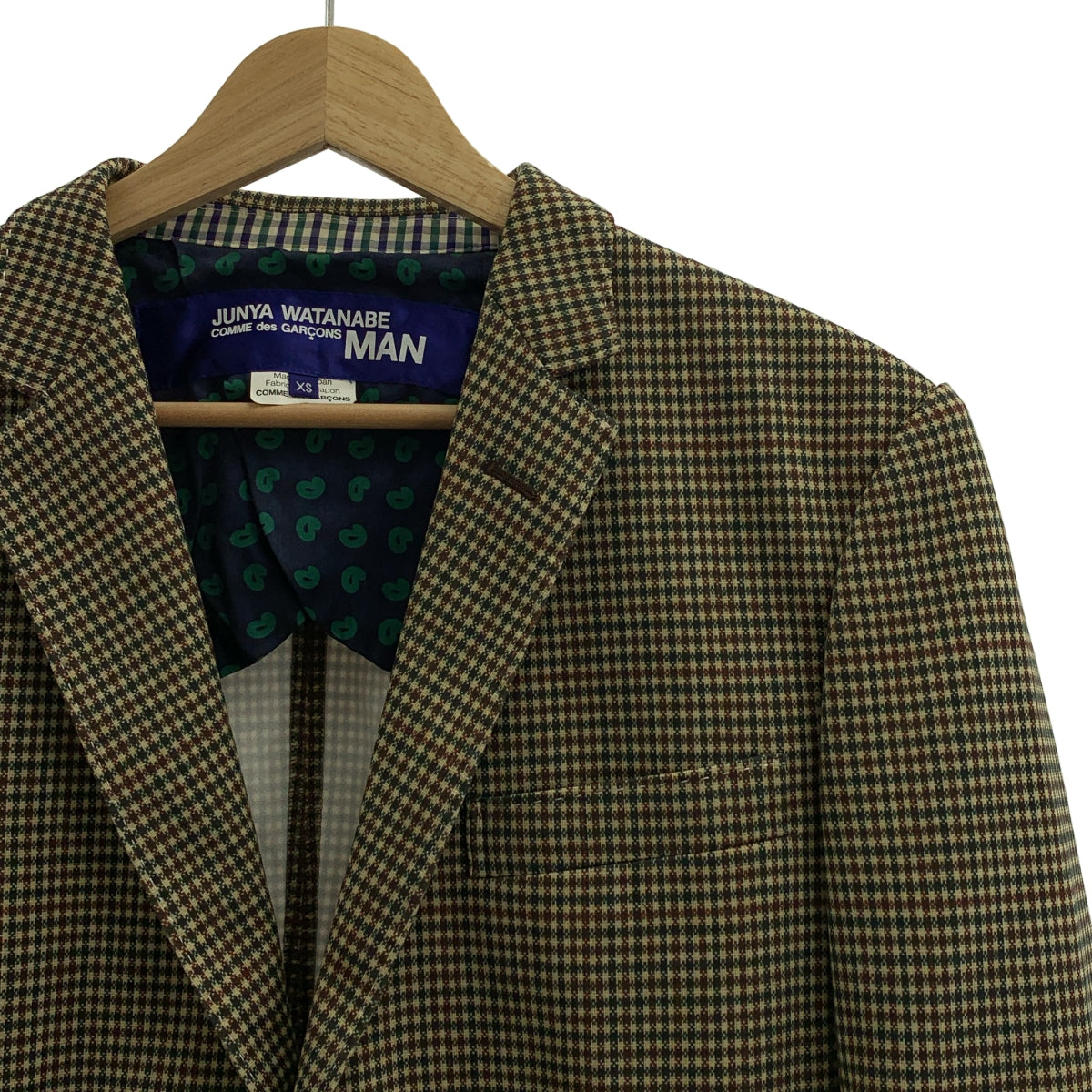 JUNYAWATANABE COMMEdesGARCONS MAN / ジュンヤワタナベマン | 2010SS | ポリエステル エルボーパッチ 2B テーラードジャケット | XS | メンズ