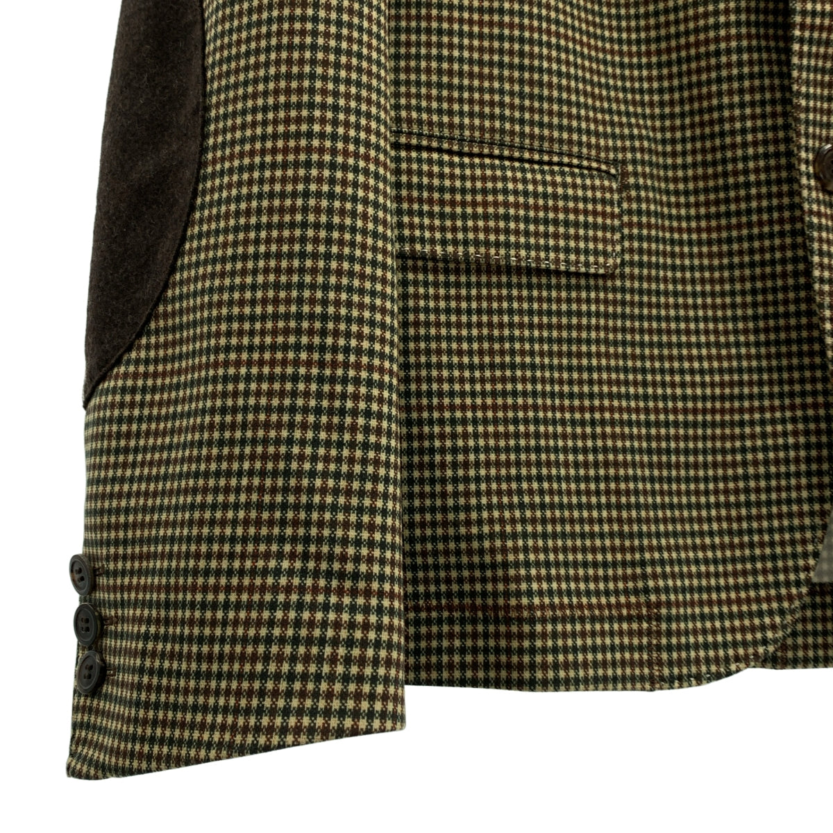 JUNYAWATANABE COMMEdesGARCONS MAN / 준야와타나베만 | 2010SS | 폴리에스터 엘보 패치 2B 테일러드 재킷 | XS | 브라운계 |