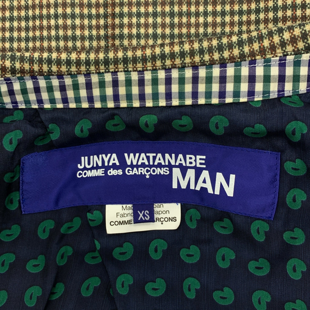 JUNYAWATANABE COMMEdesGARCONS MAN / ジュンヤワタナベマン | 2010SS | ポリエステル エルボーパッチ 2B テーラードジャケット | XS | メンズ
