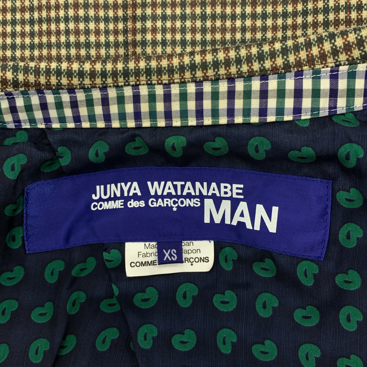 JUNYAWATANABE COMMEdesGARCONS MAN / ジュンヤワタナベマン | 2010SS | ポリエステル エルボーパッチ 2B テーラードジャケット | XS | メンズ