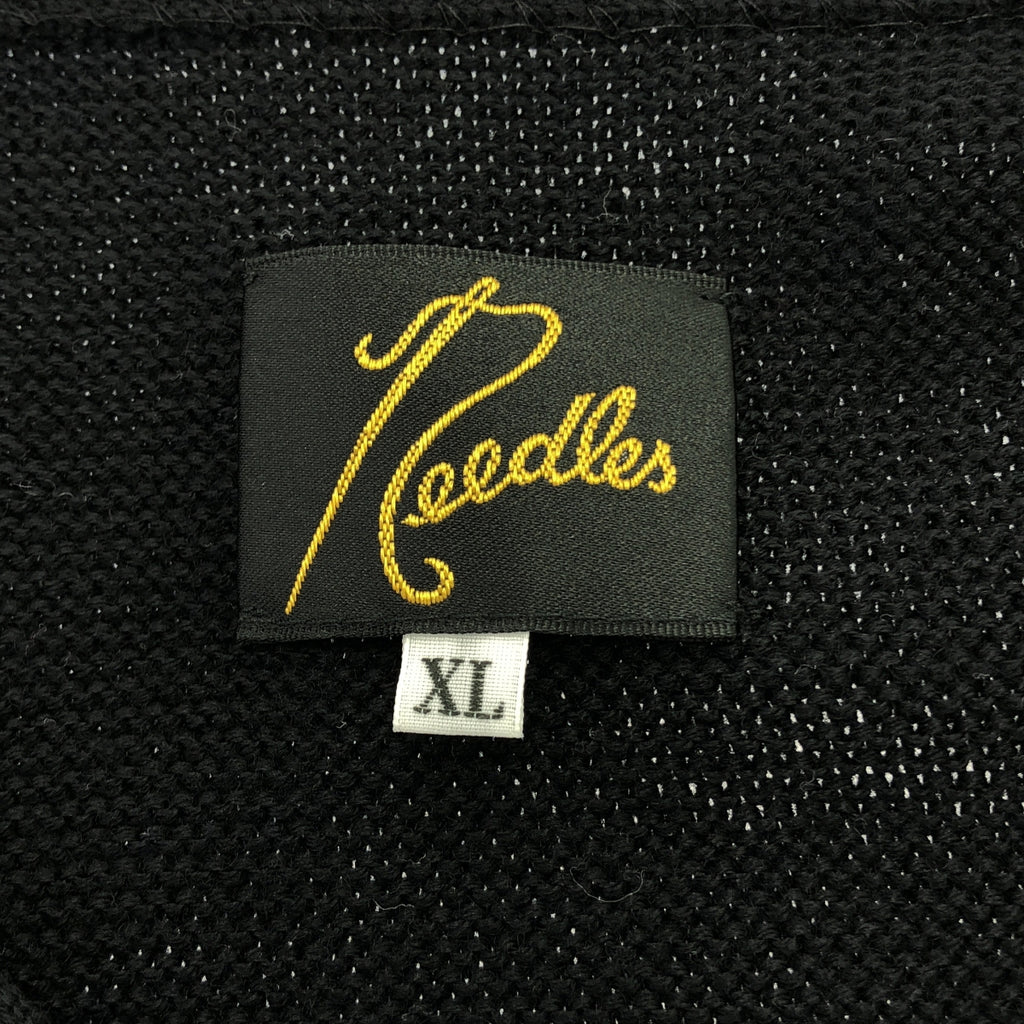 Needles / ニードルス | 2024SS | V Neck Cardigan Chimayo チマヨ柄 ウール ニット カーディガン | XL | ブラック / レッド / ホワイト | メンズ